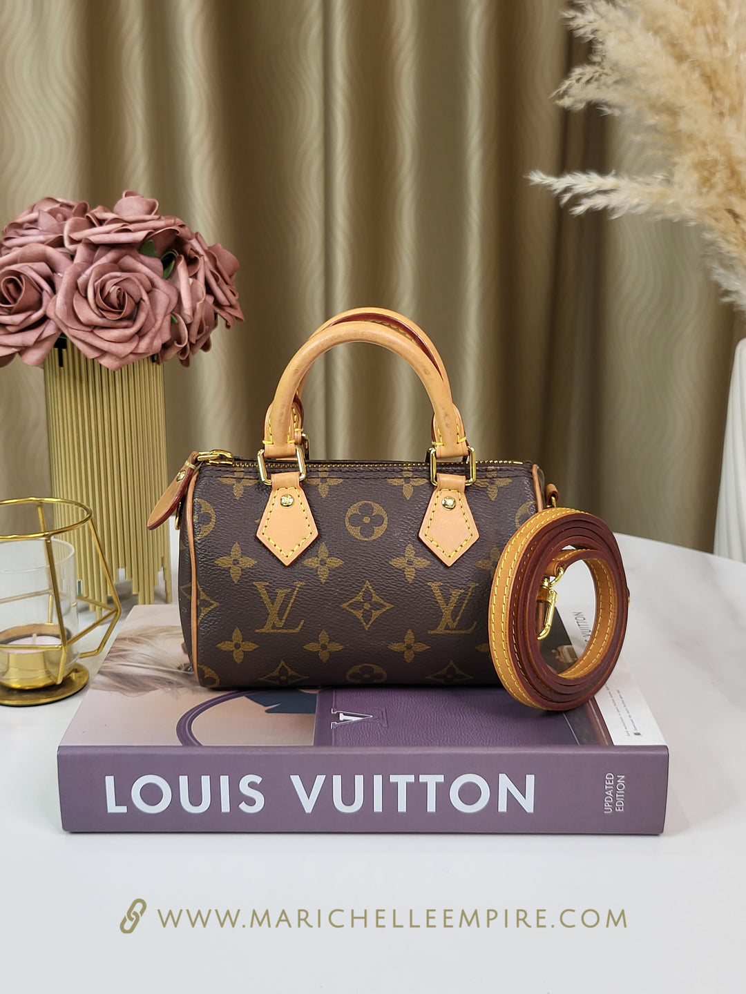 Louis Vuitton Monogram Speedy Nano Bandouliere