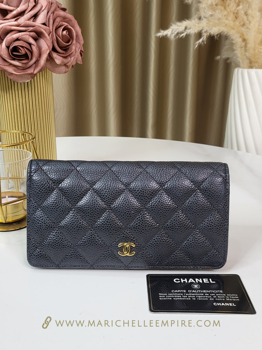 Chanel Caviar Long Wallet