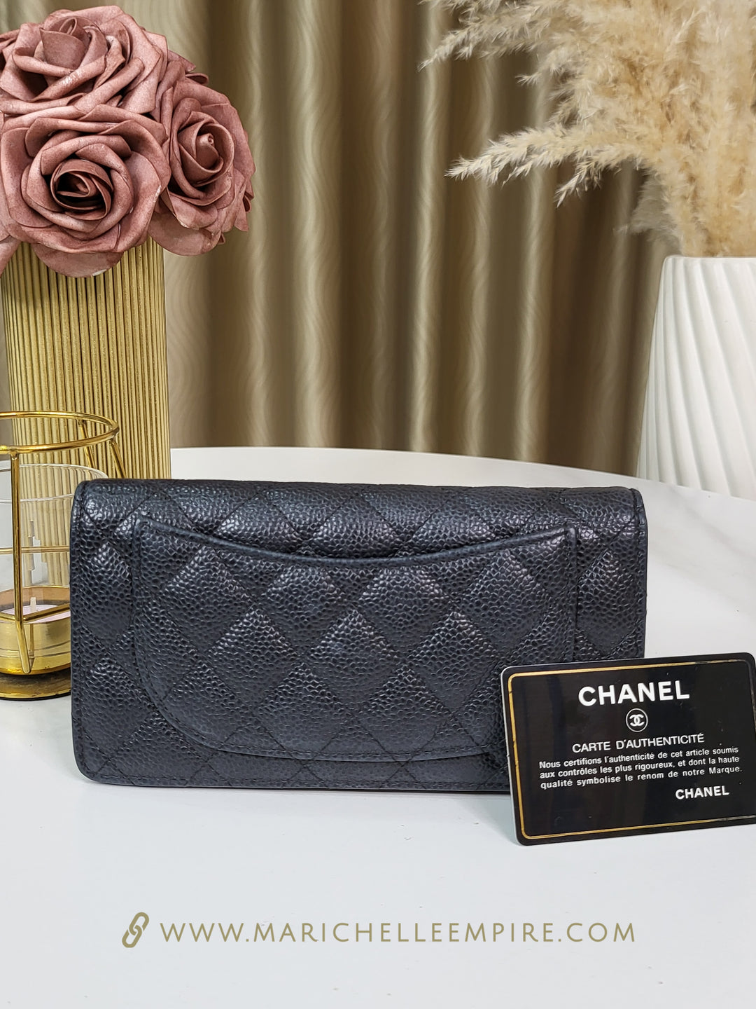 Chanel Caviar Long Wallet