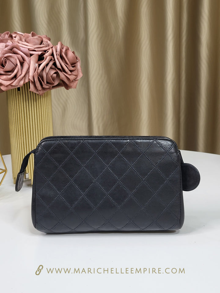 Chanel Lambskin Vintage Cosmetic Pouch