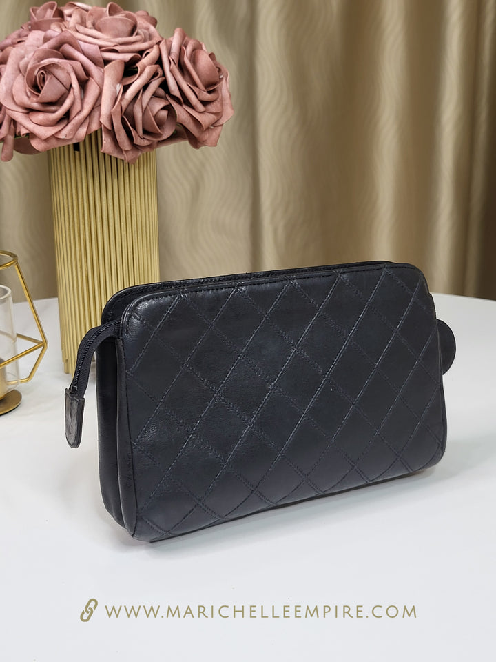 Chanel Lambskin Vintage Cosmetic Pouch