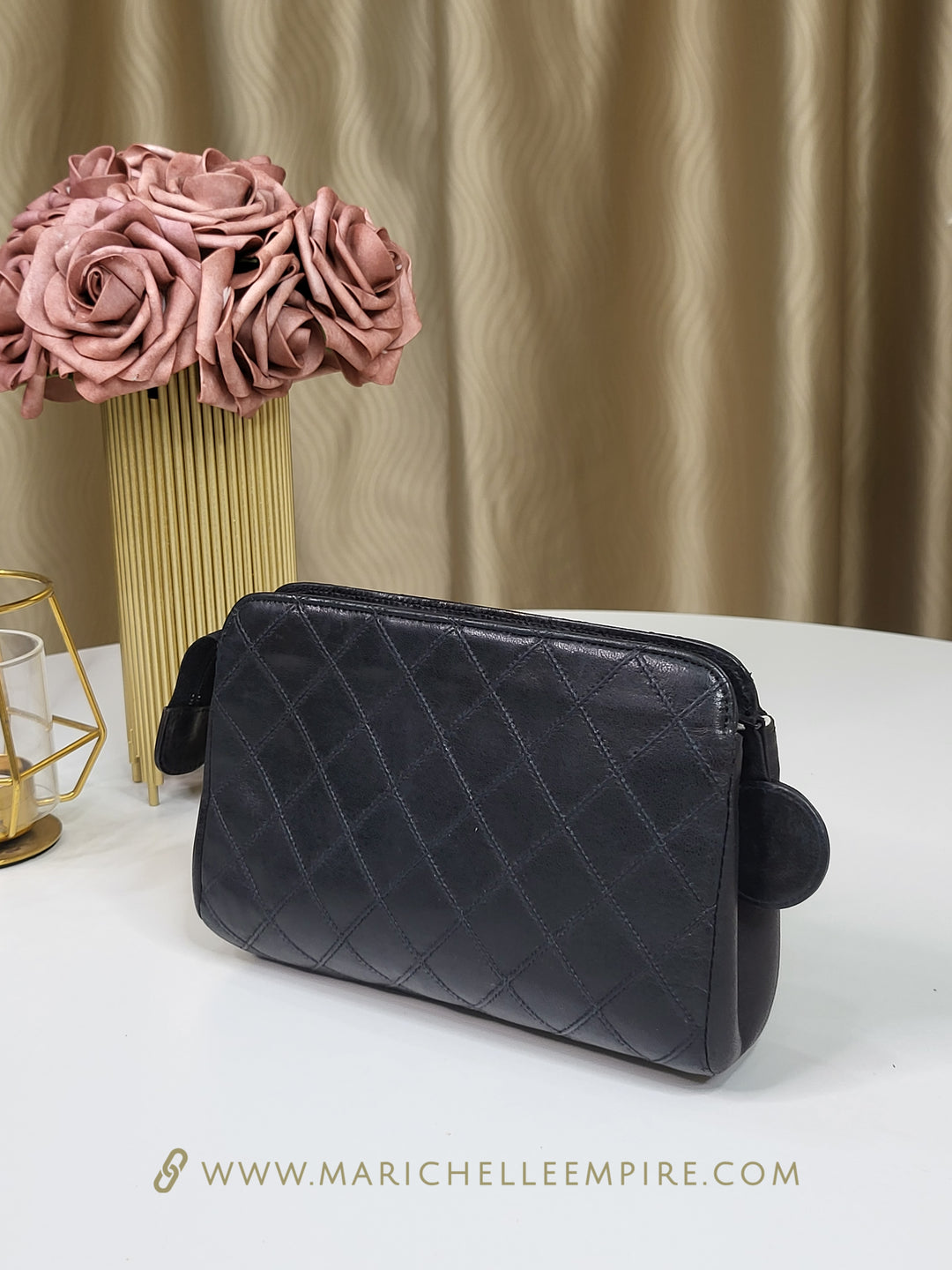 Chanel Lambskin Vintage Cosmetic Pouch