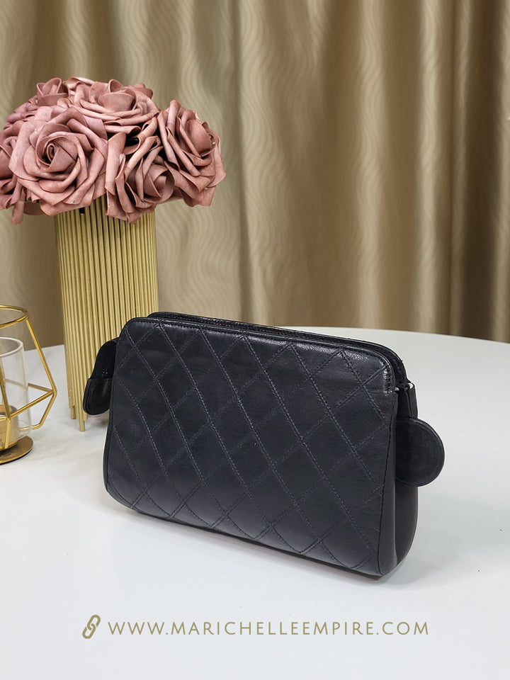 Chanel Lambskin Vintage Cosmetic Pouch
