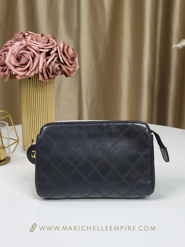 Chanel Lambskin Vintage Cosmetic Pouch