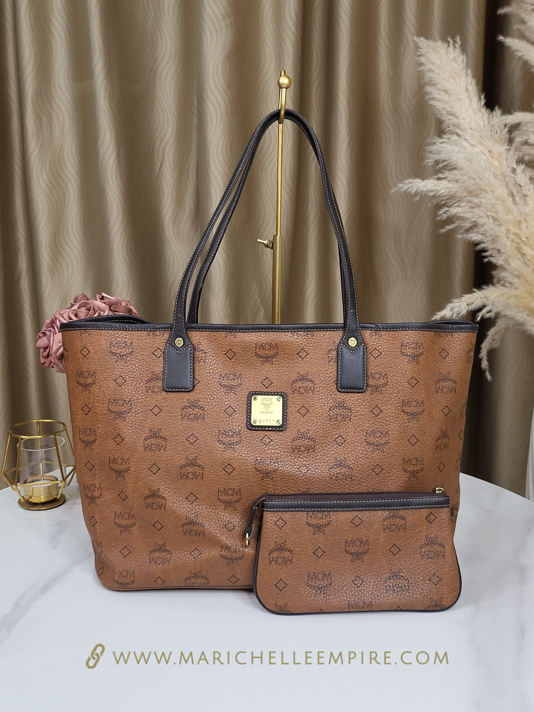 MCM Visetos Tote Bag w/ Pouch – Marichelle's Empire