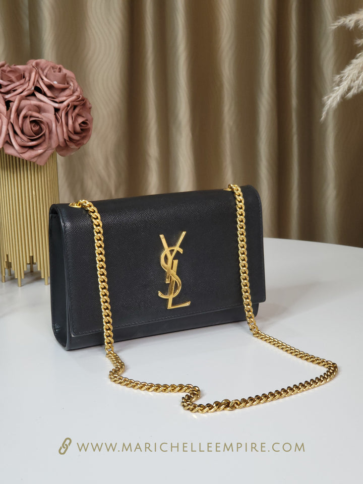 Saint Laurent Grained Kate Small Bag