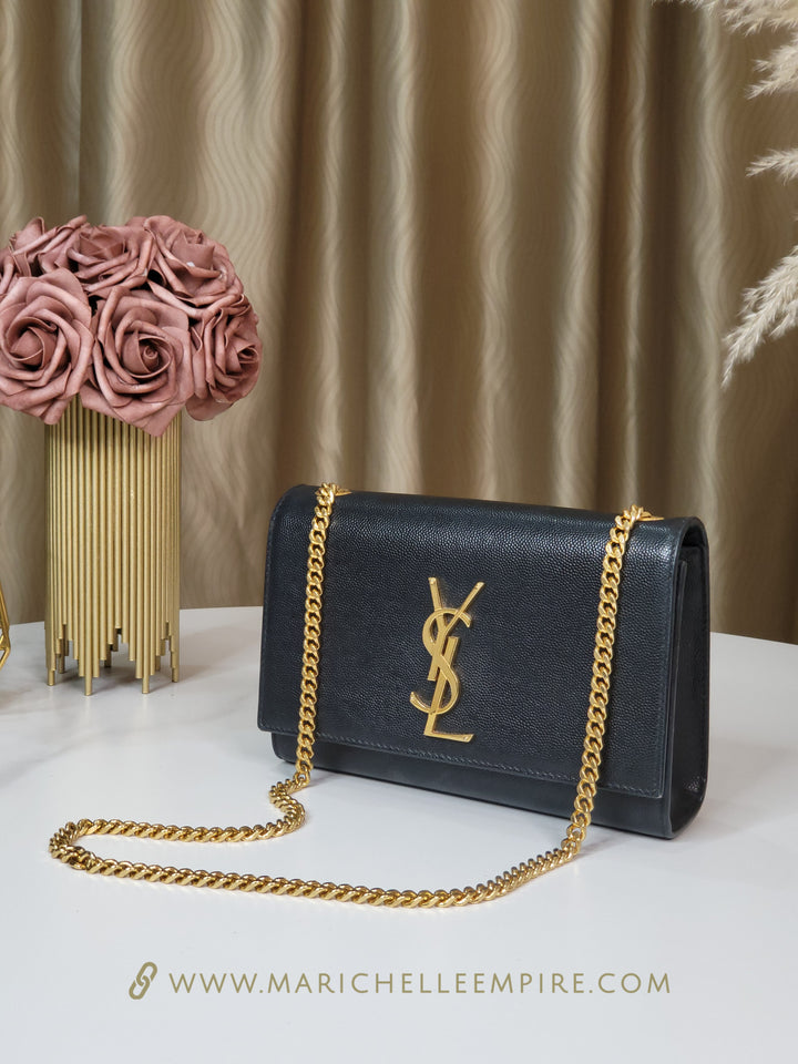 Saint Laurent Grained Kate Small Bag