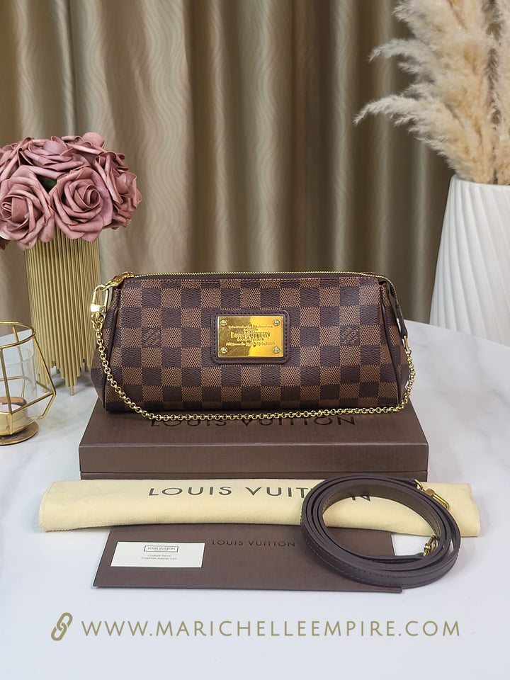 Louis Vuitton Damier Ebene Eva Clutch