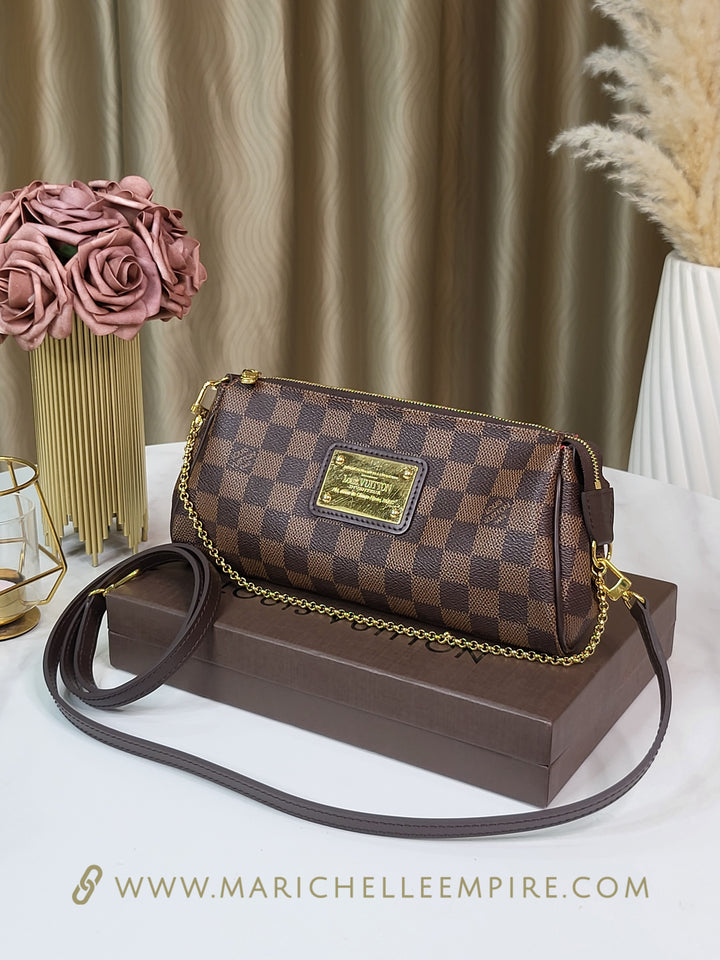Louis Vuitton Damier Ebene Eva Clutch