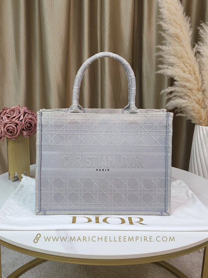 Christian Dior Grey Book Tote Medium