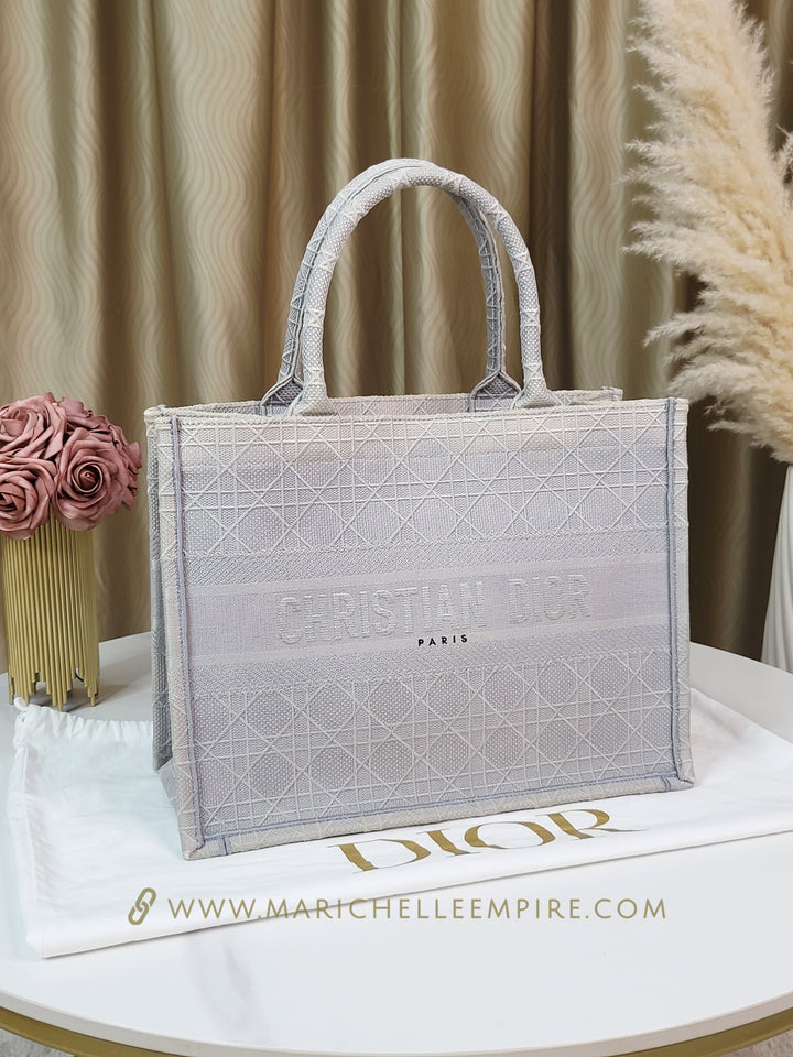 Christian Dior Grey Book Tote Medium