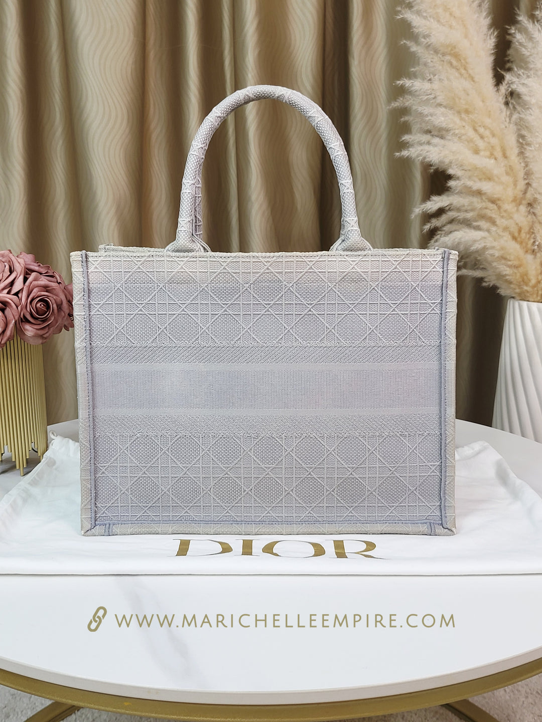 Christian Dior Grey Book Tote Medium