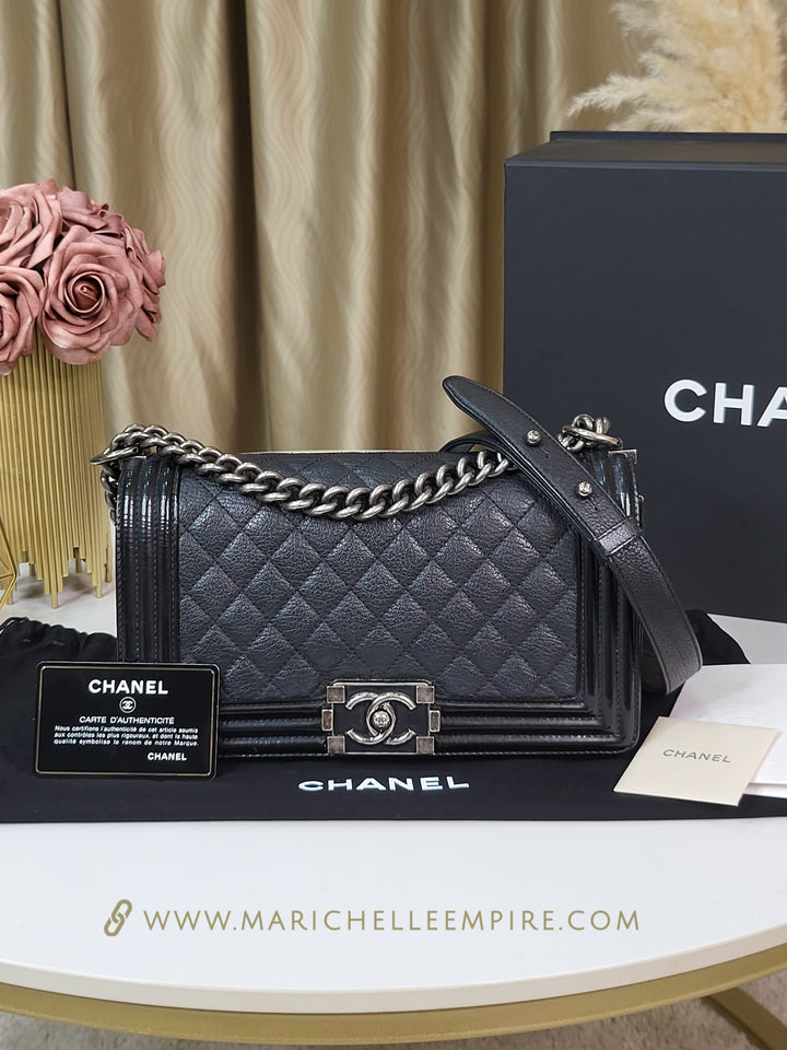 Chanel Calf & Patent Leboy