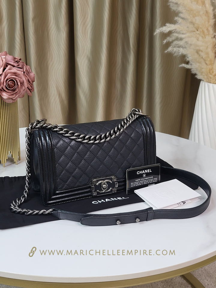 Chanel Calf & Patent Leboy