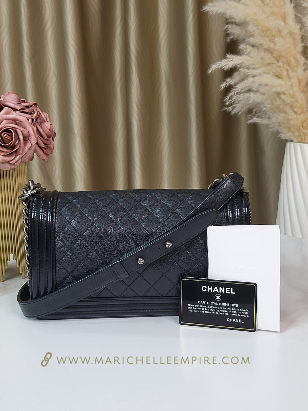 Chanel Calf & Patent Leboy
