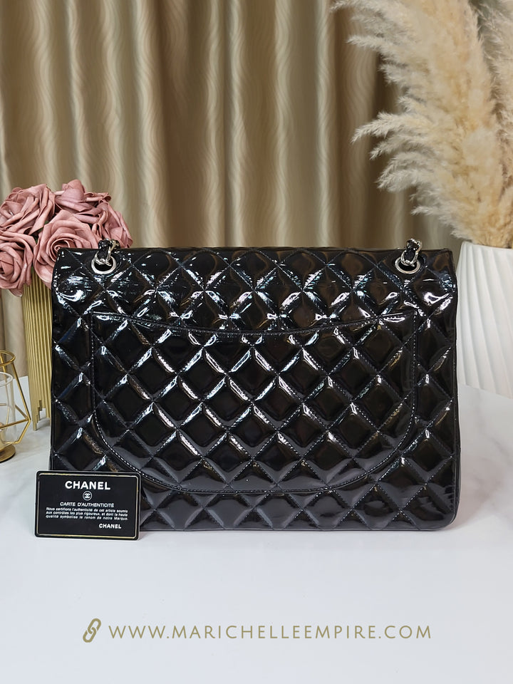 Chanel Patent Maxi Double Flap