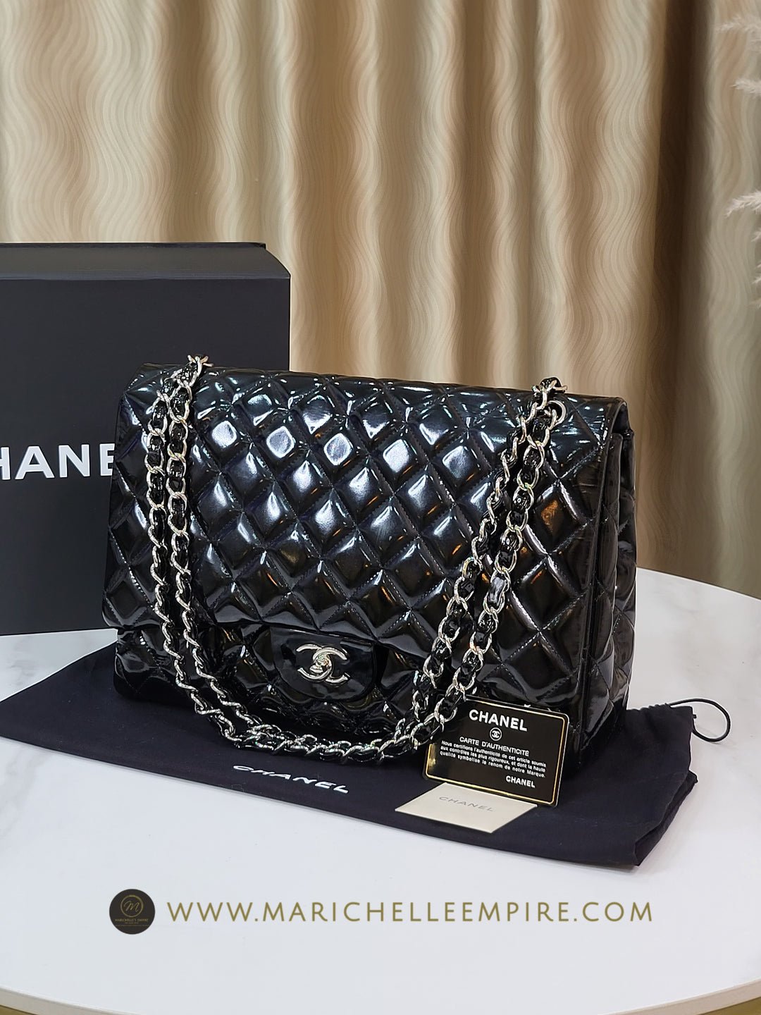 Chanel Patent Maxi Single Flap