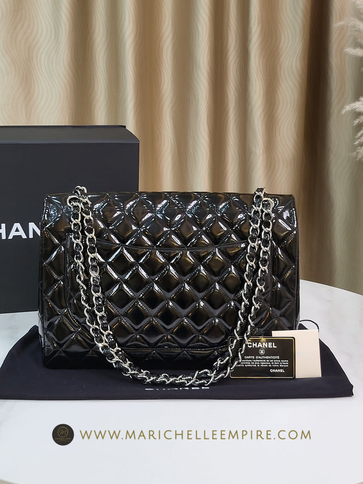Chanel Patent Maxi Single Flap