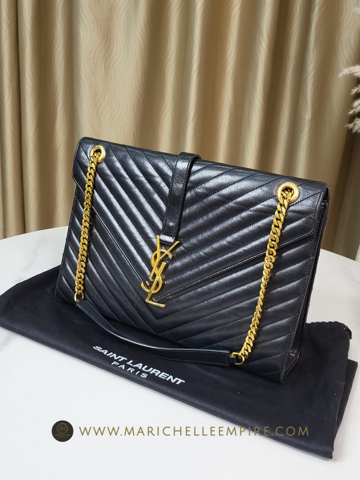 Saint Laurent Calf Envelope Large