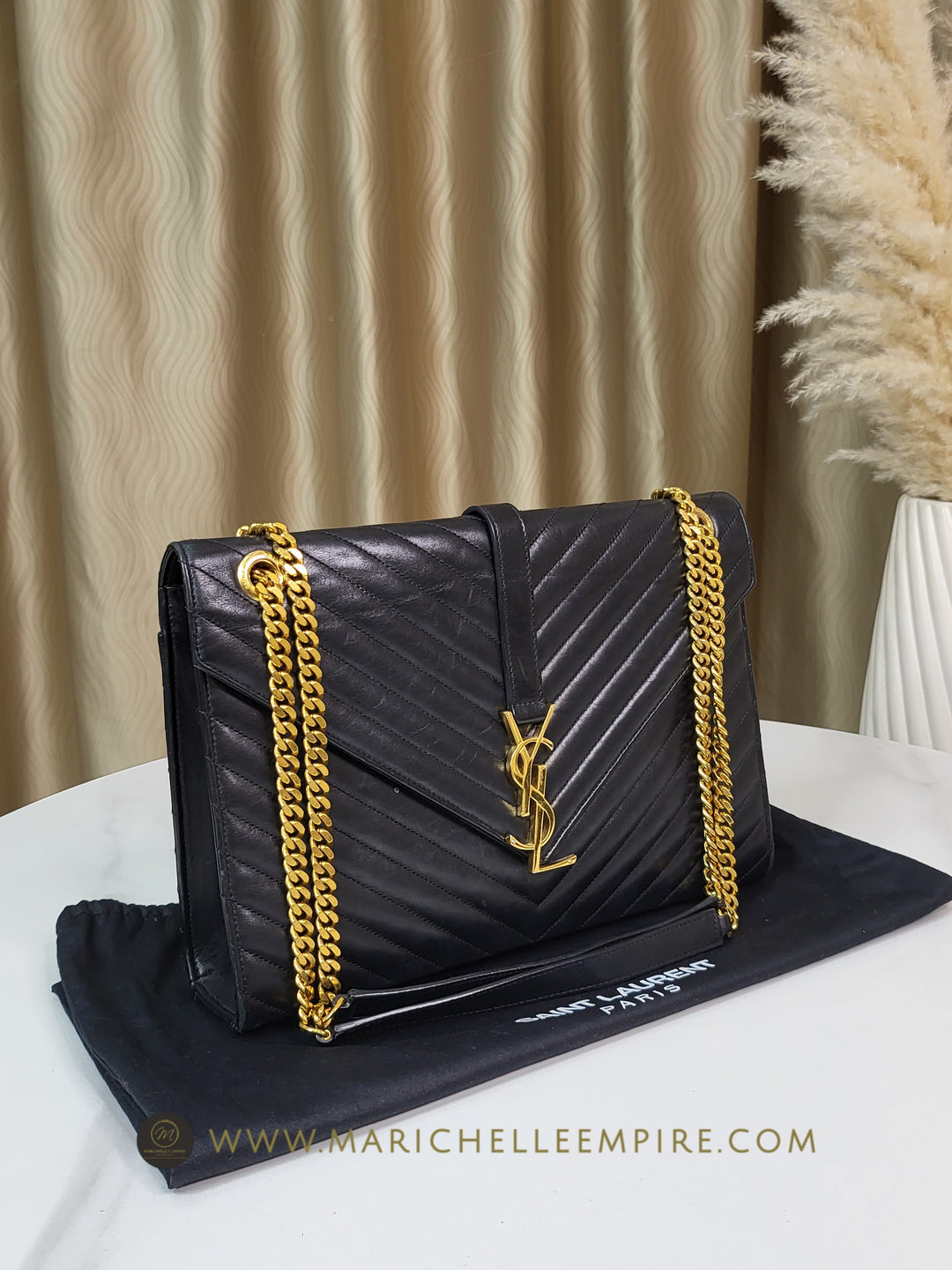 Saint Laurent Calf Envelope Large