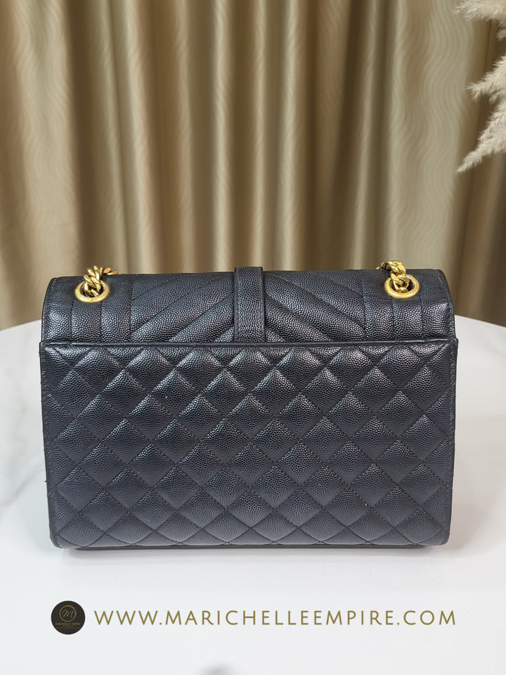 Saint Laurent Grained Envelope Medium
