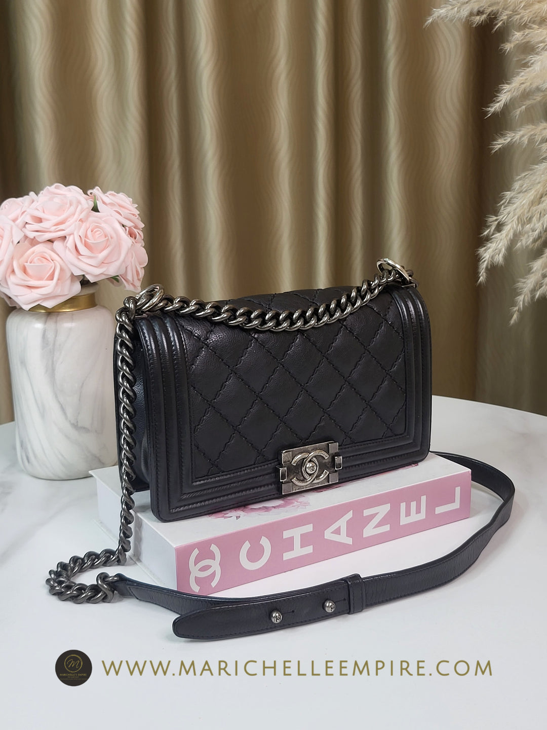 Chanel Calfskin Wild Stitch Leboy Medium