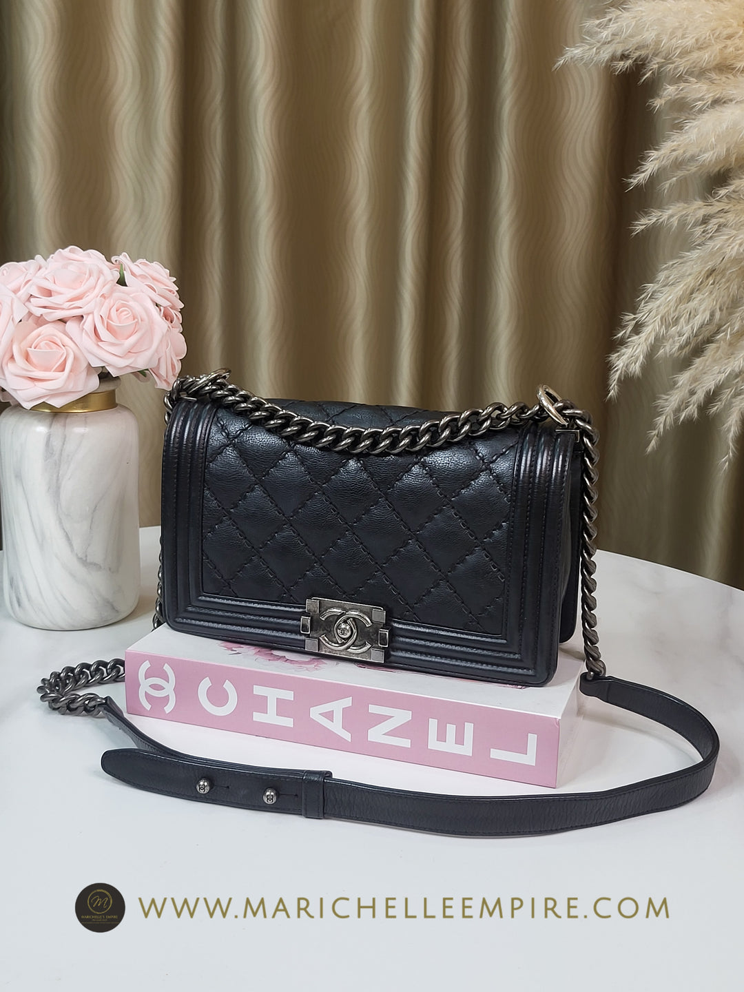 Chanel Calfskin Wild Stitch Leboy Medium