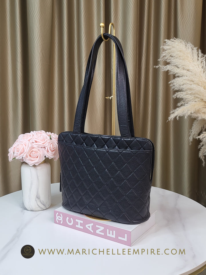 Chanel Caviar Vintage Coco Tote Bag