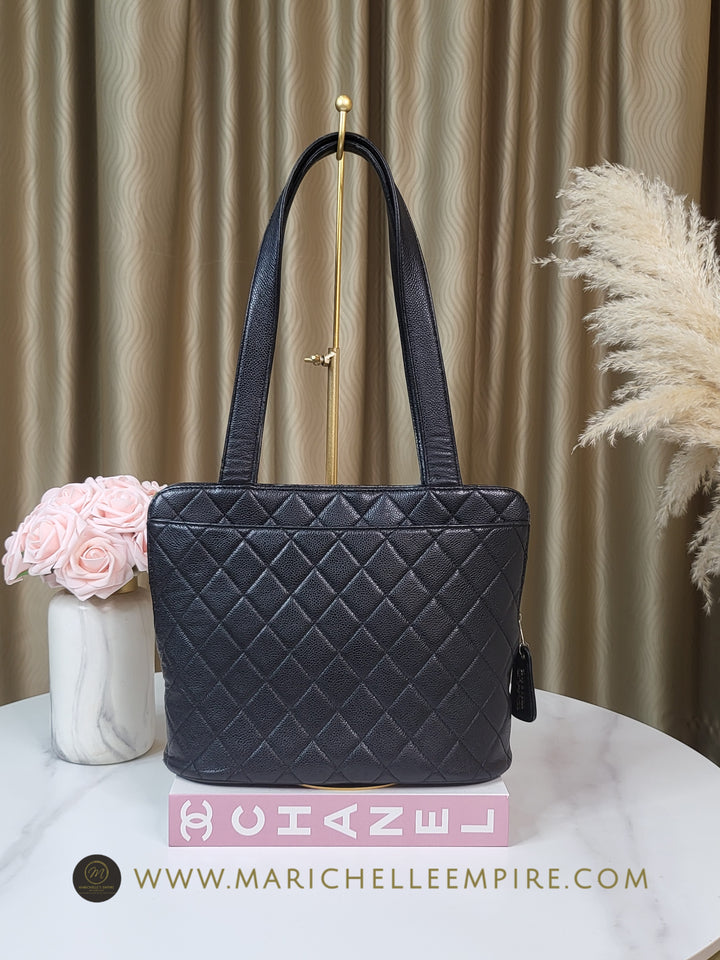 Chanel Caviar Vintage Coco Tote Bag