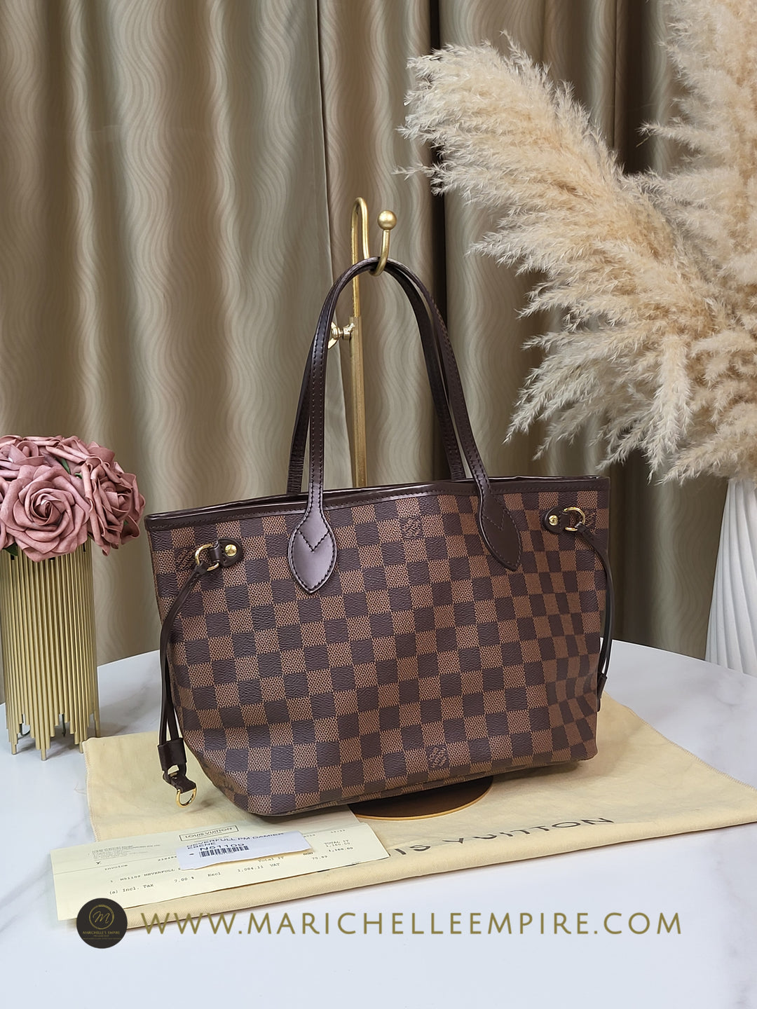 Louis Vuitton Damier Ebene Neverfull PM