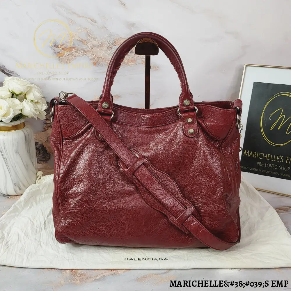 Balenciaga Agneu Giant 12 Bag Tote Bag