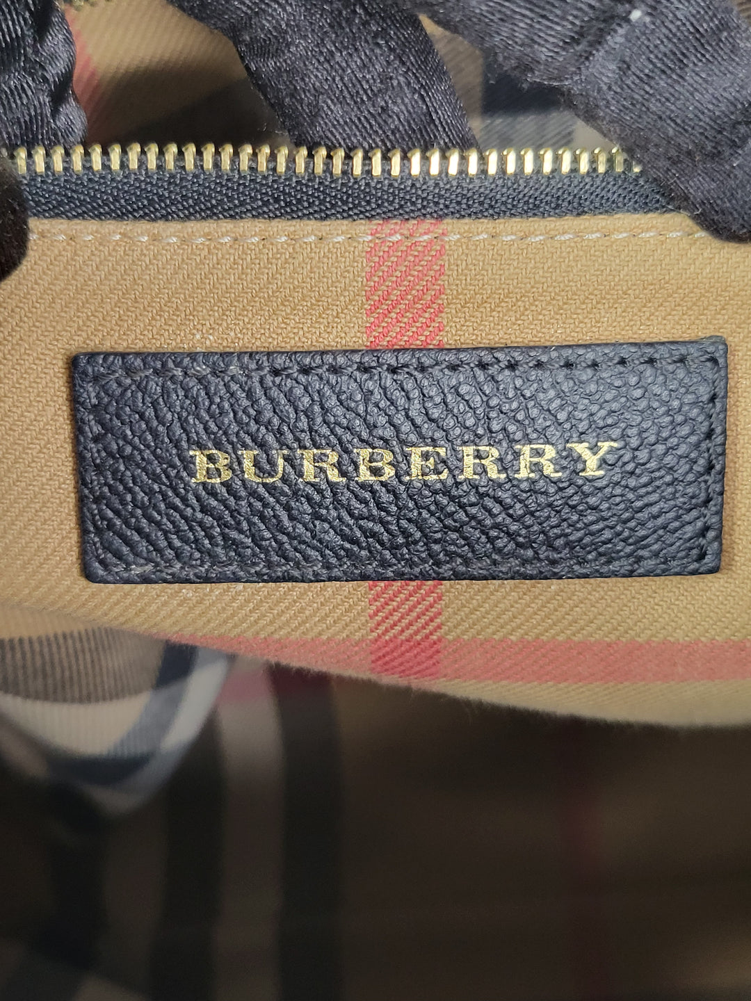 Burberry Grained Calfskin Elmstone Hobo Bag