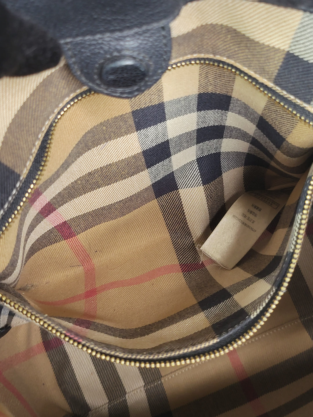 Burberry Grained Calfskin Elmstone Hobo Bag