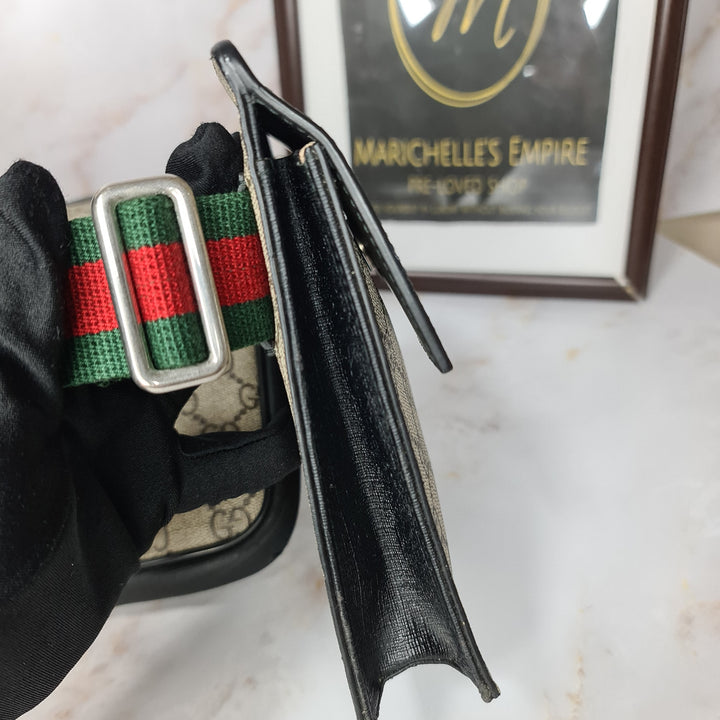 GUCCI Supreme Double Pocket Belt Bag - Marichelle's Empire 