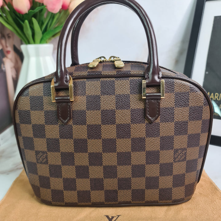 L O U I S V  U I T T  O N  Damier Ebene Sarria Mini - Marichelle's Empire 