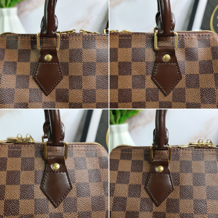 LOUISVUITTON Damier Ebene Speedy 25 Bandouliere - Marichelle's Empire 