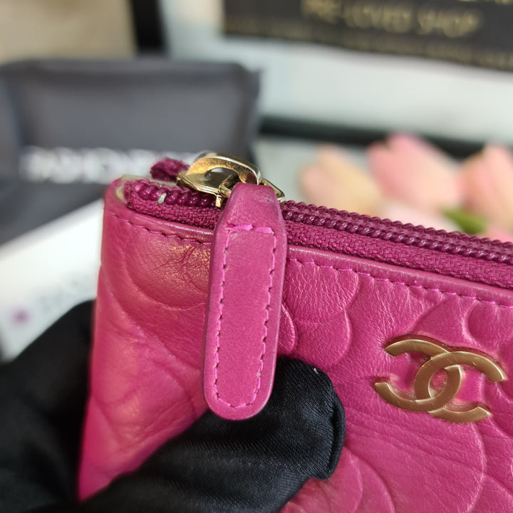 CHANELKEY Camellia Embossed Key Holder - Marichelle's Empire 