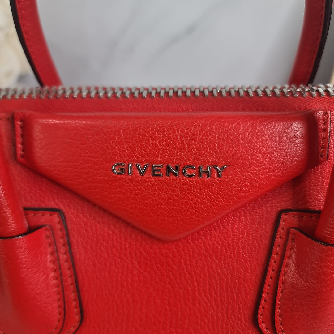 Givenchy Red Small Antigona - Marichelle's Empire 