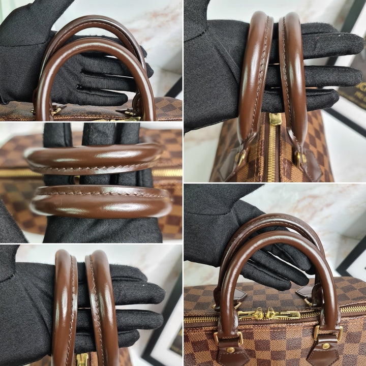 LOUISVUITTON Damier Ebene Speedy 25 Bandouliere - Marichelle's Empire 