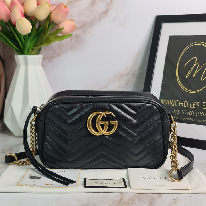 G U C C I  Marmont Small Camera Bag - Marichelle's Empire 