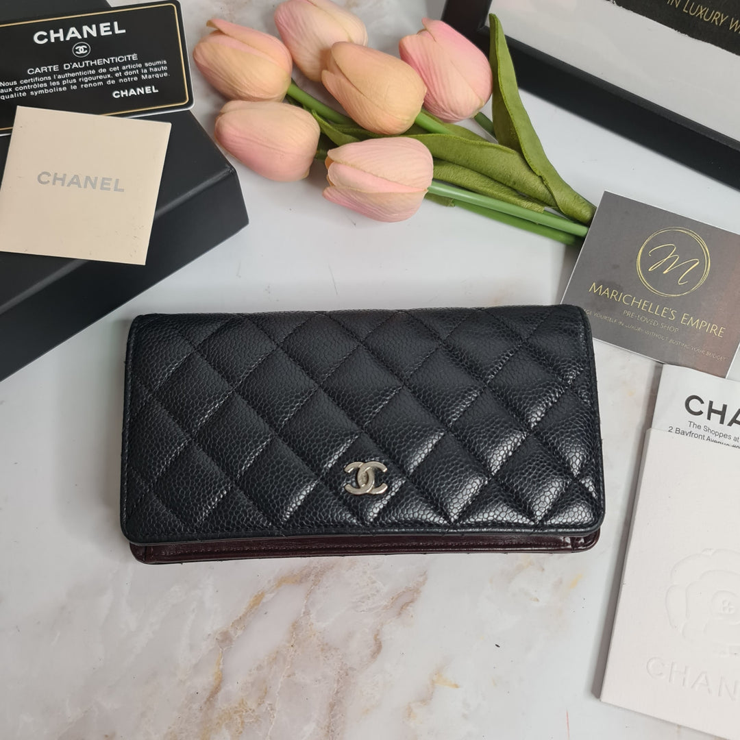 CHANEL Caviar Yen Wallet - Marichelle's Empire 