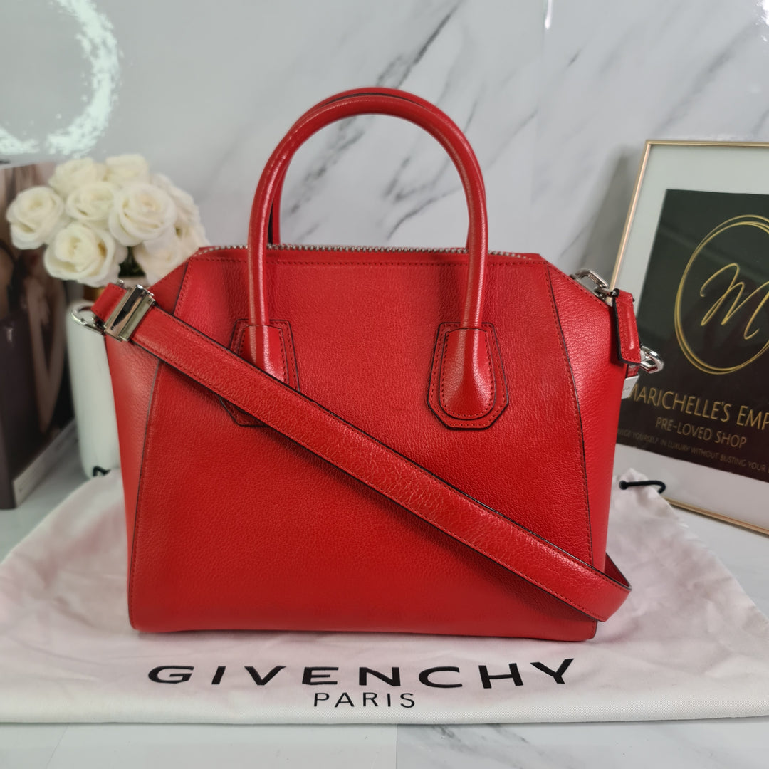 Givenchy Red Small Antigona - Marichelle's Empire 