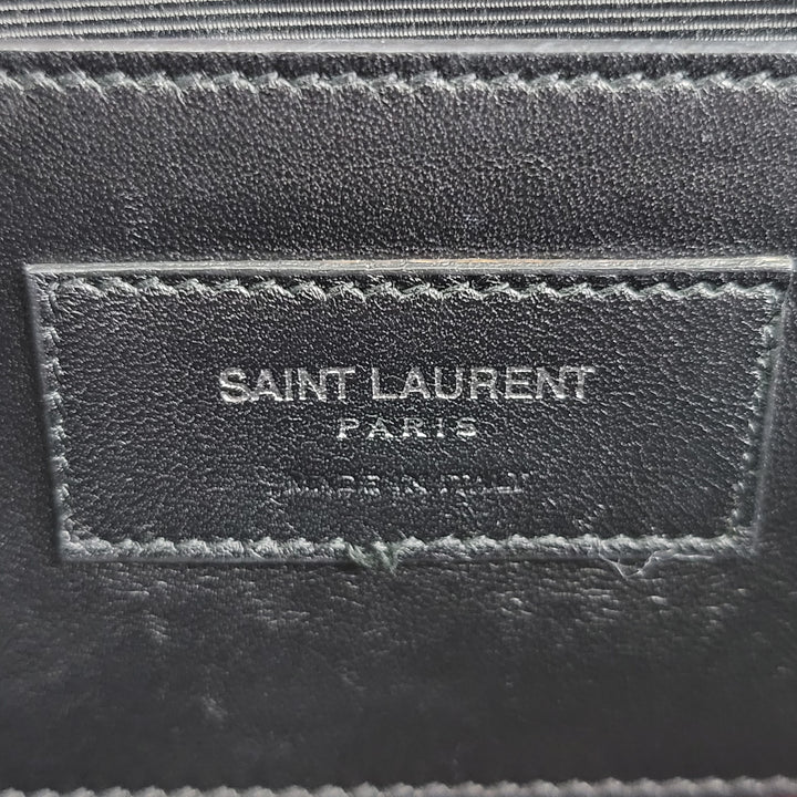 Saint Laurent Red Croc Embossed Kate Clutch - Marichelle's Empire 