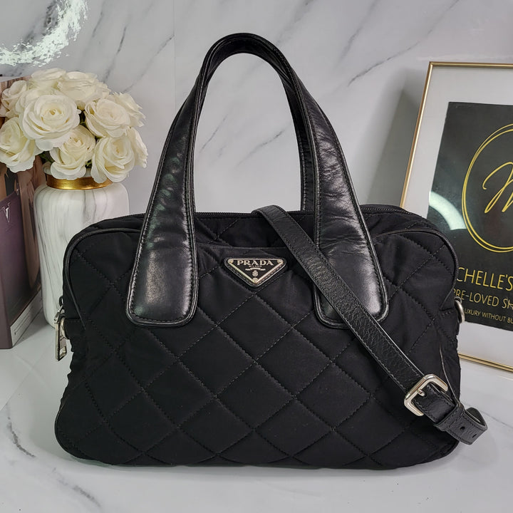 Prada Tessuto Quilted Duffle Bag - Marichelle's Empire 