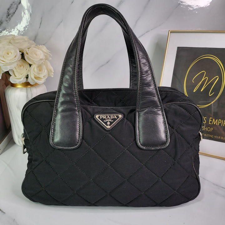 Prada Tessuto Quilted Duffle Bag - Marichelle's Empire 