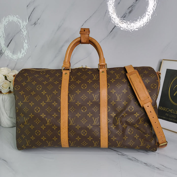 Louis Vuitton Monogram Keepall 50 Bandouliere - Marichelle's Empire 