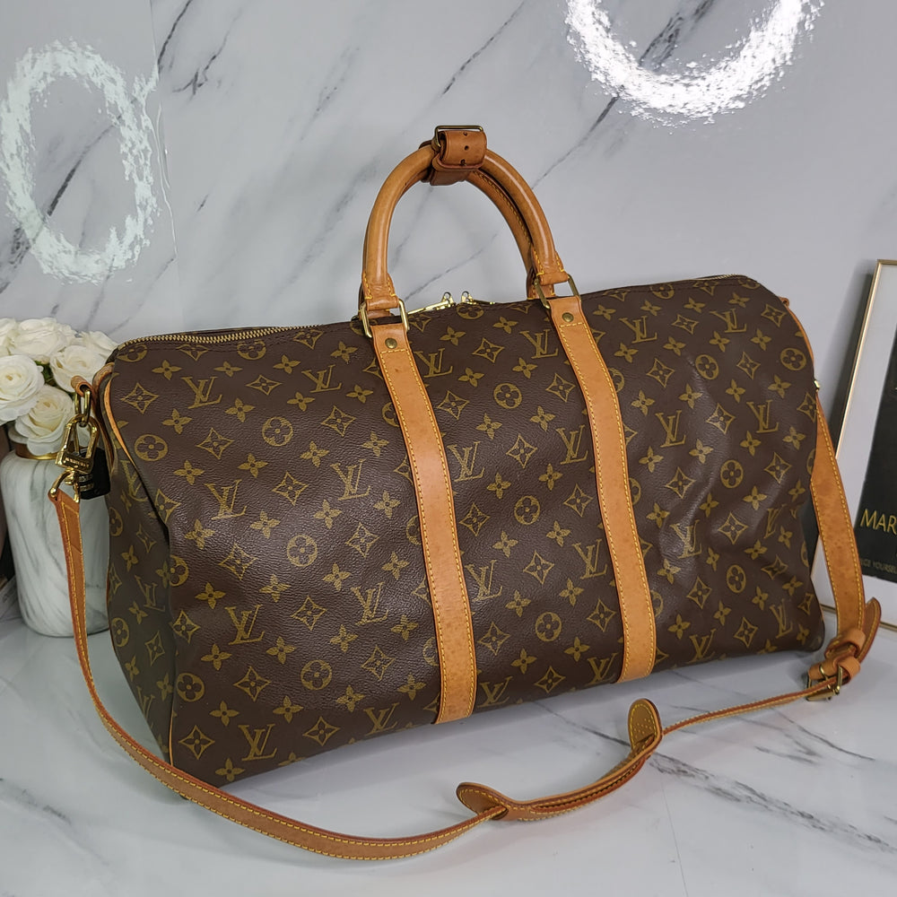 Louis Vuitton Monogram Keepall 50 Bandouliere - Marichelle's Empire 