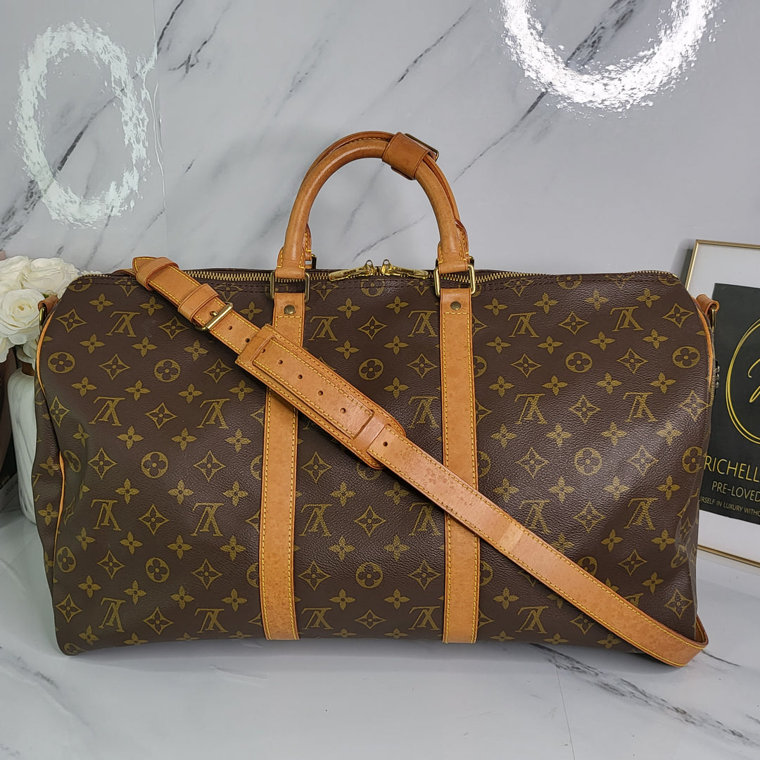 Louis Vuitton Monogram Keepall 50 Bandouliere - Marichelle's Empire 