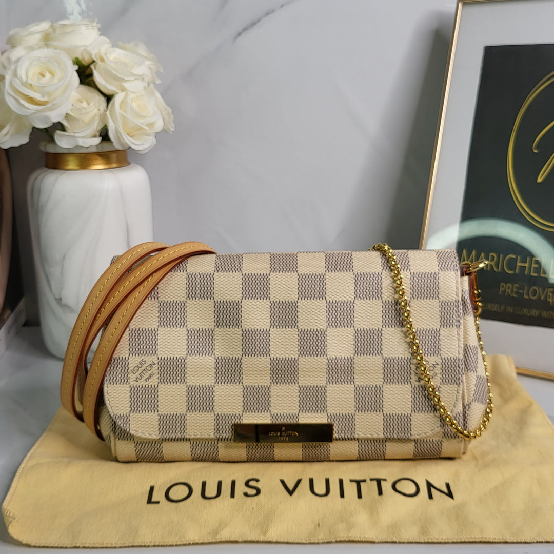 Louis Vuitton Damier Azur Favorite PM - Marichelle's Empire 