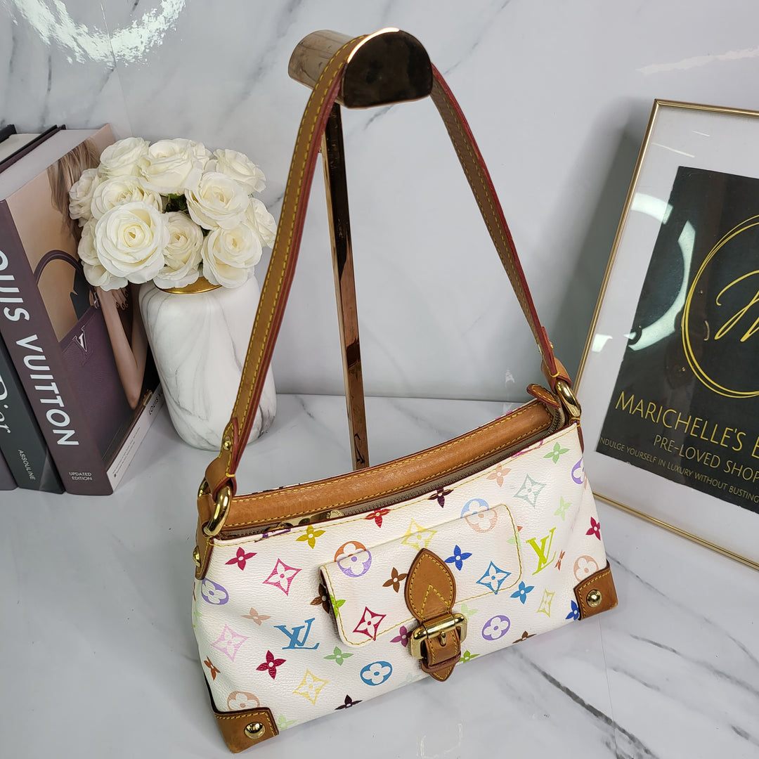 Louis Vuitton White Multicolor Eliza - Marichelle's Empire 